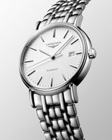 Longines Presence Automatic White Dial Silver Steel Strap Watch for Men - L4.921.4.12.6 Buy Now By Longines