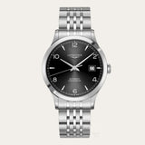 Longines Record Black Dial Automatic Stainless Steel 40mm Watch for Men - L2.821.4.56.6 Buy Now By Longines