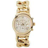 Michael Kors Runway Twist Gold Dial Gold Steel Strap Watch for Women - MK3131