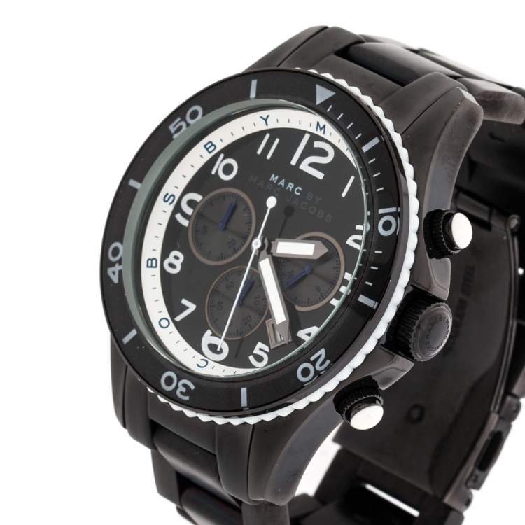 Marc Jacobs Rock Chronograph Limited Edition Gray Dial Gray Steel Strap Watch for Women - MBM5025 Buy Now By Marc Jacobs
