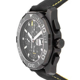 Tag Heuer Aquaracer Automatic Chronograph Special Edition Titanium Grey Dial Black Leather Strap Watch for Men - CAY218B.FC6370 Buy Now By Tag Heuer