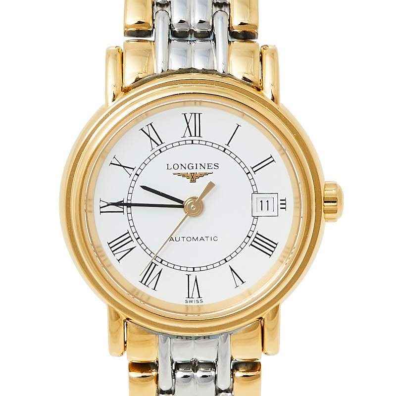 Longines Presence 25.5mm Automatic White Dial Two Tone Steel Strap Watch for Women - L4.321.2.11.7 Buy Now By Longines