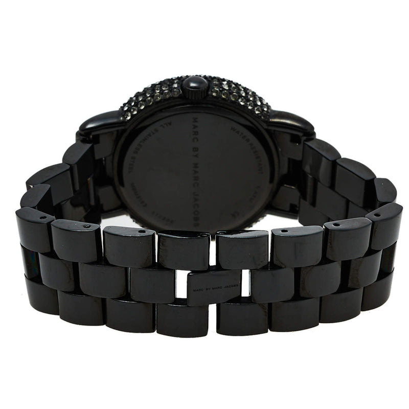 Marc Jacobs Marci Black Dial Black Steel Dial Strap Watch for Women - MBM3193 Buy Now By Marc Jacobs
