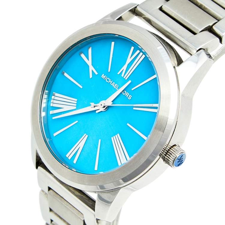 Michael Kors Hartman Quartz Blue Dial Silver Steel Strap Watch For Women - MK3519 Buy Now By Michael Kors