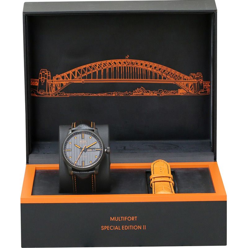 Mido Multifort Automatic Special Edition Black Dial Black Leather Strap Watch For Men - M005.430.36.051.80 Buy Now By Mido
