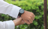 Movado Sapphire Black Dial Black Leather Strap Watch for Men - 606884 Buy Now By Movado