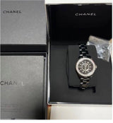 Chanel J12 Quartz Diamond Black Dial Black Steel Strap Watch for Women - J12 H6419