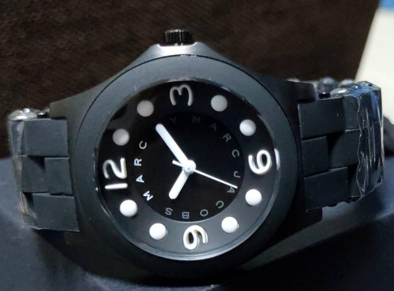 Marc Jacobs Pelly Black Dial Black Silicone Strap Watch for Women - MBM2507 Buy Now By Marc Jacobs