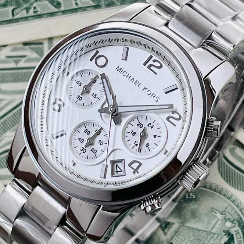 Michael Kors Runway Silver Dial Silver Steel Strap Watch for Women - MK5076 Buy Now By Michael Kors