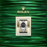 Shop Rolex Datejust 41 Oyster Black Dial Silver Oystersteel Strap Watch for Men - M126300-0011 in USA