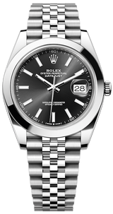 Shop Rolex Datejust 41 Oyster Black Dial Oystersteel Jubilee Bracelet Watch for Men - M126300-0012 in USA