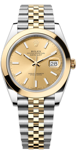 Shop Rolex Datejust 41 Oyster Gold Dial Two Tone Oystersteel & Yellow Gold Jubilee Bracelet Watch for Men - M126303-0010 in USA