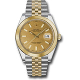 Shop Rolex Datejust 41 Oyster Gold Dial Two Tone Oystersteel & Yellow Gold Jubilee Bracelet Watch for Men - M126303-0010 in USA