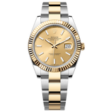 Shop Rolex Datejust 41 Champagne Dial Two Tone Oystersteel & Gold Strap Watch for Men - M126333-0009 in USA