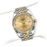 Shop Rolex Datejust 41 Oyster Gold Dial Two Tone Oystersteel & Yellow Gold Jubilee Bracelet Watch for Men - M126333-0010 in USA