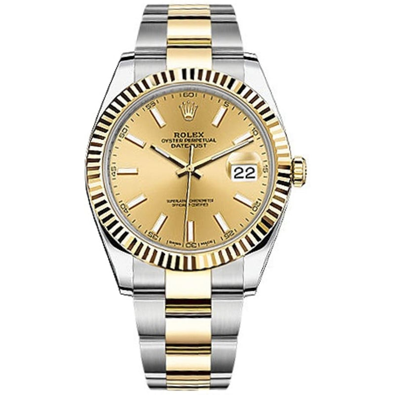 Shop Rolex Datejust 41 Champagne Dial Two Tone Oystersteel & Gold Strap Watch for Men - M126333-0009 in USA