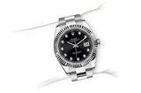 Shop Rolex Datejust 41 Oyster Diamonds Black Dial Oystersteel & White Gold Strap Watch for Men - M126334-0012 in USA