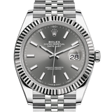 Shop Rolex Datejust 41 Oyster Grey Dial Two Tone Oystersteel & White Gold Strap Watch for Men - M126334-0014 in USA