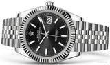 Shop Rolex Datejust 41 Oyster Black Dial Two Tone Oystersteel & White Gold Strap Watch for Men - M126334-0018 in USA