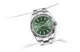Shop Rolex Datejust 41 Oyster Mint Green Dial Oyster Steel & White Gold Strap Watch for Men - M126334-0028 in USA