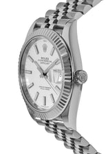Shop Rolex Datejust 41 White Dial Silver Jubilee Bracelet Watch for Men - M126334-0010 in USA
