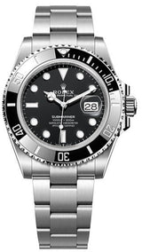 Shop Rolex Submariner Date Oyster 41 Black Dial Silver Oystersteel Strap Watch for Men - M126610LN-0001 in USA