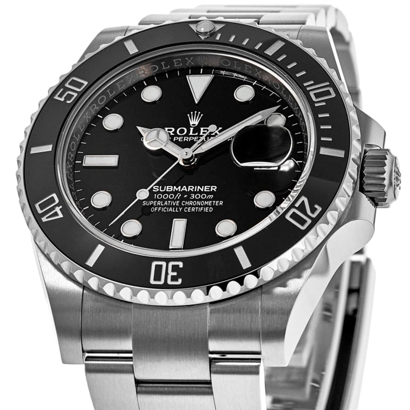 Shop Rolex Submariner Date Oyster 41 Black Dial Silver Oystersteel Strap Watch for Men - M126610LN-0001 in USA