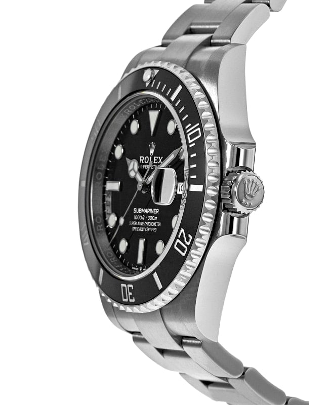 Shop Rolex Submariner Date Oyster 41 Black Dial Silver Oystersteel Strap Watch for Men - M126610LN-0001 in USA
