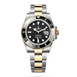 Shop Rolex Submariner Date 41 Oyster Black Dial Two Tone Oystersteel & Yellow Gold Strap Watch for Men - M126613LN-0002 in USA