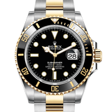 Shop Rolex Submariner Date 41 Oyster Black Dial Two Tone Oystersteel & Yellow Gold Strap Watch for Men - M126613LN-0002 in USA