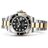 Shop Rolex Submariner Date 41 Oyster Black Dial Two Tone Oystersteel & Yellow Gold Strap Watch for Men - M126613LN-0002 in USA