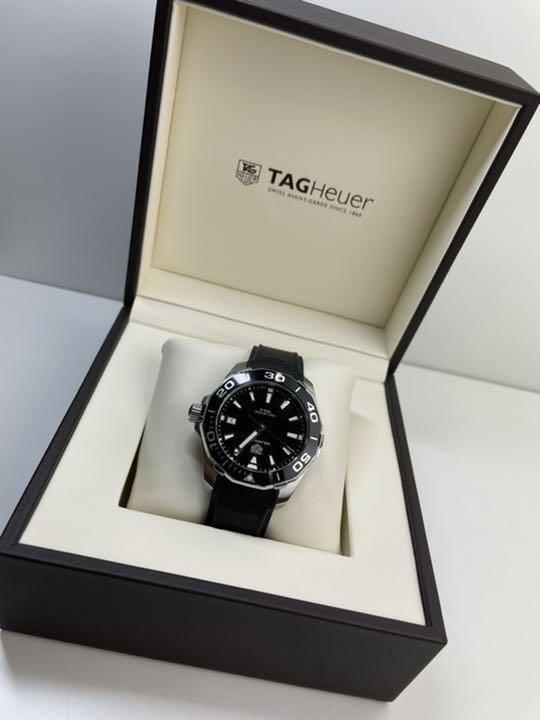 Tag Heuer Aquaracer Black Dial Black Rubber Strap Watch for Men - WAY111A.FT6151 Buy Now By Tag Heuer