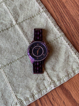 Michael Kors Lauryn Black Dial Purple Steel Strap Watch for Women - MK3724 Buy Now By Michael Kors