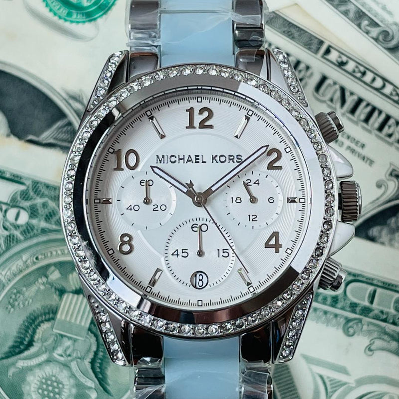 Michael Kors Blair Silver Dial Two Tone Steel Strap Watch for Women - MK6137 Buy Now By Michael Kors