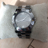 Marc Jacobs Amy Grey Dial Grey Steel Strap Watch for Women - MBM3196 Buy Now By Marc Jacobs