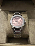 Burberry The Britain Pink Dial Silver Steel Strap Watch for Women - BBY1704