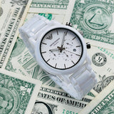 Emporio Armani Luigi Chronograph Ceramic White Dial White Ceramic Strap Watch For Men - AR1499 Buy Now By Emporio Armani