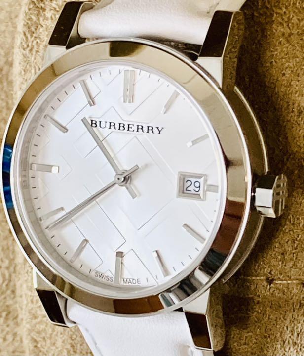 Burberry The City White Dial White Leather Strap Watch for Women - BU9128 Buy Now By Burberry