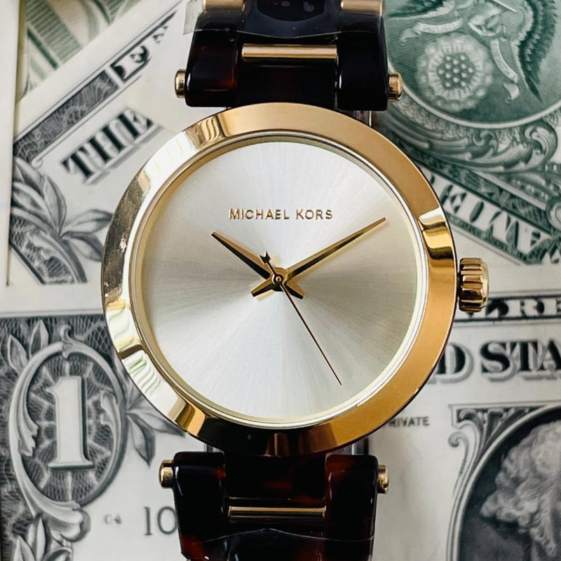 Michael Kors Delray Gold Dial Two Tone Steel Strap Watch for Women - MK4314 Buy Now By Michael Kors