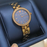 Swarovski Daytime Glittering Blue Dial Rose Gold Steel Strap Watch for Women - 5182277 Buy Now By Swarovski