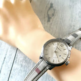 Burberry The Classic Guilloche Silver Dial Grey Leather Strap Watch for Women - BU10113 Buy Now By Burberry