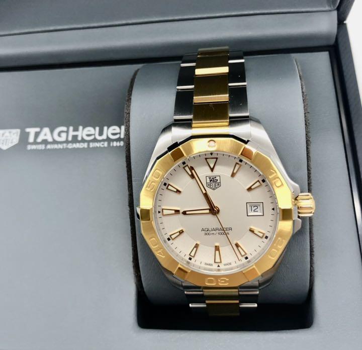 Tag Heuer Aquaracer Quartz White Dial Two Tone Steel Strap Watch for Men - WAY1120.BB0930 Buy Now By Tag Heuer