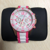 Marc Jacobs Rock Chronograph White Dial Two Tone Silicone Strap Watch for Women - MBM2593 Buy Now By Marc Jacobs