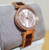 Michael Kors Parker Rose Gold Dial Two Tone Steel Strap Watch for Women - MK6239 Buy Now By Michael Kors