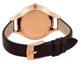 Emporio Armani Aurora Mother of Pearl White Dial Brown Leather Strap Watch For Women - AR11057 Buy Now By Emporio Armani