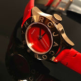 Marc Jacobs Blade Red Dial Red Leather Strap Watch for Women - MBM1210 Buy Now By Marc Jacobs