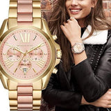 Michael Kors Bradshaw Gold Dial Two Tone Steel Strap Watch for Women - MK6359 Buy Now By Michael Kors