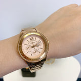 Fossil Stella Sport Multifunction Rose Gold Dial Rose Gold Steel Strap Watch for Women - ES5106 Buy Now By Fossil