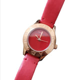 Marc Jacobs Blade Red Dial Red Leather Strap Watch for Women - MBM1210 Buy Now By Marc Jacobs