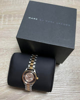 Marc Jacobs Tether Transparent White Dial Two Tone Steel Strap Watch for Women - MBM3418 Buy Now By Marc Jacobs